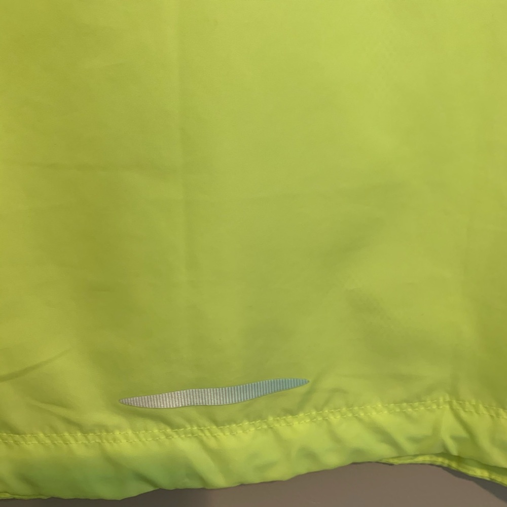Under Armour Neon Yellow/Teal Lightweight Hooded Windbreaker Jacket - Picture 5 of 5